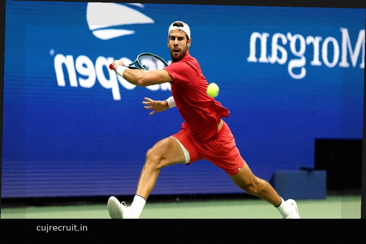 Карен Хачанов одержал победу в первом сете против Александра Блокcа на US Open