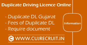 Duplicate Driving Licence Online in Gujarat