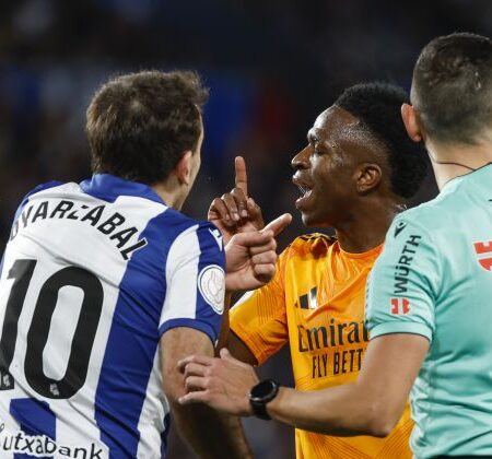 Real Madrid Star Vinicius Junior Faces Racist Abuse in Real Sociedad Match, Game Briefly Stopped