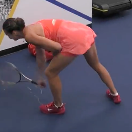 Tennis Player’s Racket-Smashing Meltdown After Tie-Break Defeat